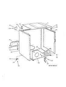 05 - Lower Cabinet parts for Ge Dryer DDC4400SJM from AppliancePartsPros.com