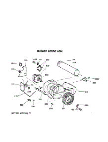 07 - Blower & Drive Assembly parts for Ge Dryer DDC4400SJM from AppliancePartsPros.com