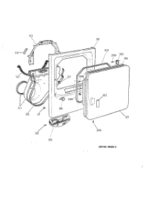 02 - Front Panel & Door parts for Ge Dryer DDC4400SHM from AppliancePartsPros.com