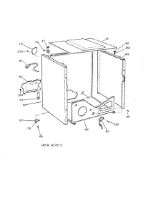 04 - Lower Cabinet parts for Ge Dryer DDC4400SHM from AppliancePartsPros.com