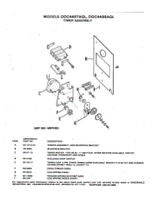 05 - Timer Assembly parts for Ge Dryer DDC4497AGL from AppliancePartsPros.com