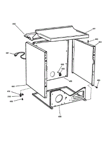 Cabinet parts for Ge Dryer DNSB514GB0WW from AppliancePartsPros.com