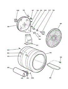 Drum parts for Ge Dryer DNSB514GB0WW from AppliancePartsPros.com