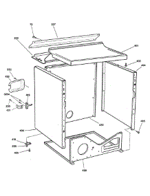 Cabinet parts for Ge Dryer DNSB514EB0WW from AppliancePartsPros.com