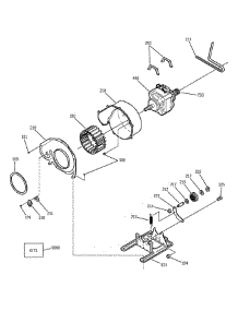 Motor & Fan Assembly parts for Ge Dryer DDSS475GA1WW from AppliancePartsPros.com