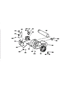 Blower And Drive Asm. parts for Ge Dryer DWXQ473T0WW from AppliancePartsPros.com