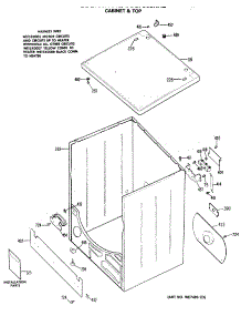 02 - Cabinet & Top parts for Ge Dryer DDE7900RAL from AppliancePartsPros.com