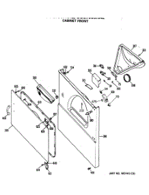 03 - Cabinet Front parts for Ge Dryer DDE7909RAL from AppliancePartsPros.com