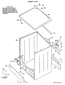 03 - Cabinet & Top parts for Ge Dryer DDE7208MAL from AppliancePartsPros.com