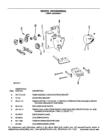 05 - Timer Assembly parts for Ge Dryer DDC6000MAL from AppliancePartsPros.com