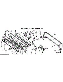 Backsplash For Ddg8280dbl Only parts for Ge Dryer DDG8180DBL from AppliancePartsPros.com
