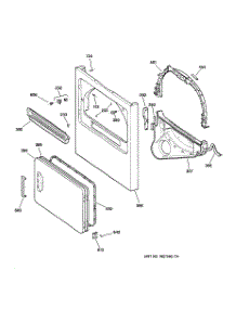 03 - Cabinet Front parts for Ge Dryer DCCB330ET0WC from AppliancePartsPros.com