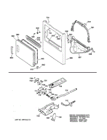 04 - Cabinet Front, Gas Valve & Burner Asm. parts for Ge Dryer DCCB330GT0AC from AppliancePartsPros.com
