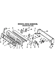 Backsplash For Ddg9280dbl parts for Ge Dryer DDG8180DBL from AppliancePartsPros.com