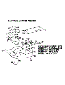Gas Valve And Burner Assembly parts for Ge Dryer DDG7580BCL from AppliancePartsPros.com