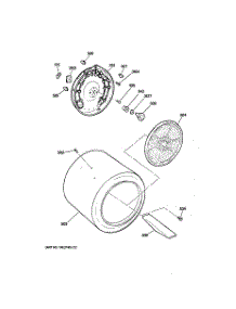 04 - Drum parts for Ge Dryer DBXR453EV0AA from AppliancePartsPros.com