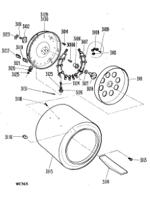 02 - Section2 parts for Ge Dryer DDP1380SBM from AppliancePartsPros.com
