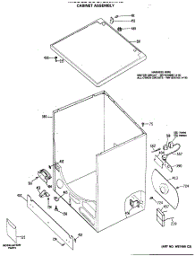 02 - Cabinet Assembly parts for Ge Dryer DDG7288MXL from AppliancePartsPros.com