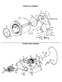 03 - Drum & Duct Assembly parts for Ge Dryer DDG7288MXL from AppliancePartsPros.com