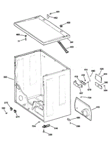 03 - Section3 parts for Ge Dryer DDC5400SBLWH from AppliancePartsPros.com