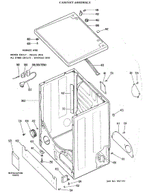 02 - Cabinet Assembly parts for Ge Dryer DDG9280DAL from AppliancePartsPros.com