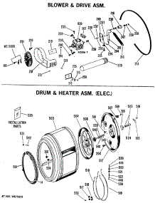 02 - Blower & Drive Asm. parts for Ge Dryer DDE9200BAC from AppliancePartsPros.com