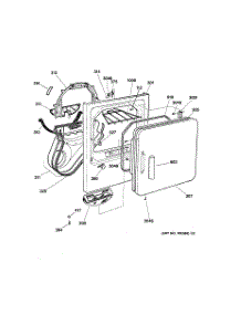 02 - Front Panel & Door parts for Ge Dryer DDSR475GT2WW from AppliancePartsPros.com