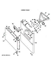 02 - Cabinet Front parts for Ge Dryer DDE7900MCL from AppliancePartsPros.com