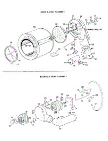04 - Drum & Duct Assembly parts for Ge Dryer DDG6380BDL from AppliancePartsPros.com