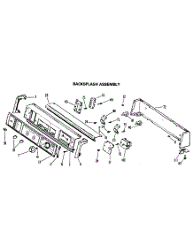 02 - Backsplash Assembly parts for Ge Dryer DDG5780GEL from AppliancePartsPros.com