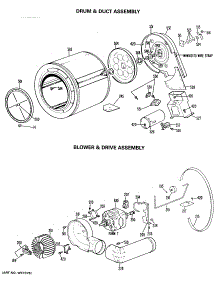 03 - Drum & Duct Assembly parts for Ge Dryer DDG7980GEL from AppliancePartsPros.com