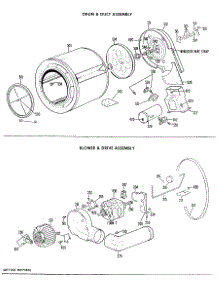 04 - Drum & Duct Assembly parts for Ge Dryer DDG7189VTL from AppliancePartsPros.com