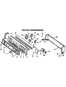 Backsplash For Dde8200dbl Only parts for Ge Dryer DDE8100DBL from AppliancePartsPros.com