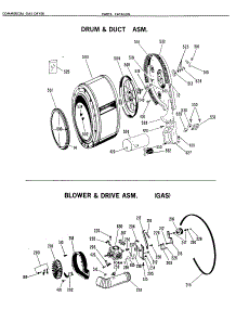 02 - Drum & Duct Asm. parts for Ge Dryer DDC4397VEL from AppliancePartsPros.com
