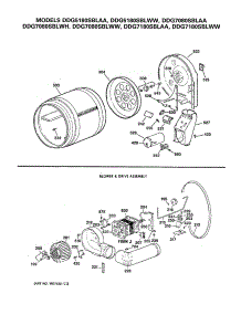 02 - Blower & Drive Assembly parts for Ge Dryer DDG7080SBLAA from AppliancePartsPros.com