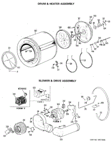 04 - Drum & Heater Assembly parts for Ge Dryer DDE7900GBL from AppliancePartsPros.com