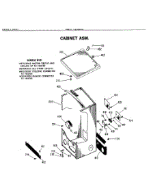 02 - Cabinet Asm. parts for Ge Dryer DDE5944VEL from AppliancePartsPros.com