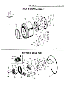 03 - Drum & Heater Assembly parts for Ge Dryer DDE5944VEL from AppliancePartsPros.com