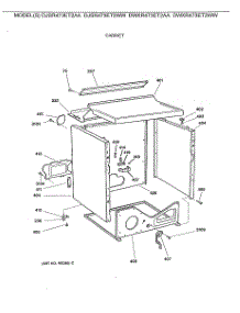 04 - Cabinet parts for Ge Dryer DWXR473ET2AA from AppliancePartsPros.com