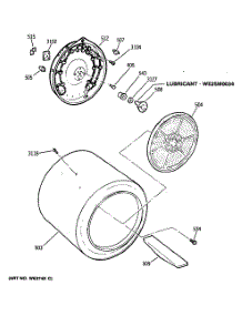 04 - Section4 parts for Ge Dryer DDE9600RFMWW from AppliancePartsPros.com