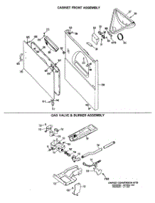 05 - Cabinet Front Assembly parts for Ge Dryer DRL2455RCL from AppliancePartsPros.com
