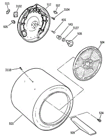04 - Section4 parts for Ge Dryer DRB4900SBMWW from AppliancePartsPros.com