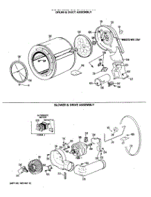 03 - Drum & Duct Assembly parts for Ge Dryer DDG7686MCL from AppliancePartsPros.com
