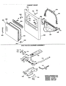 04 - Cabinet Front parts for Ge Dryer DDG7189SBLWW from AppliancePartsPros.com