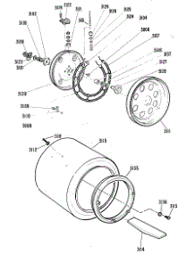 03 - Section3 parts for Ge Dryer DDE0590GBM from AppliancePartsPros.com