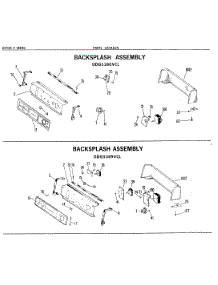 02 - Backsplash Assembly parts for Ge Dryer DDG6380VCL from AppliancePartsPros.com