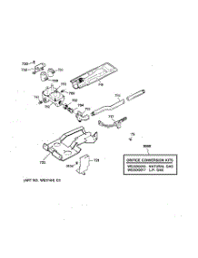 05 - Gas Valve & Burner Assembly parts for Ge Dryer DBXR453GV0AA from AppliancePartsPros.com