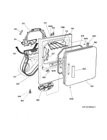 02 - Front Panel & Door parts for Ge Dryer DPSQ475GT3WW from AppliancePartsPros.com
