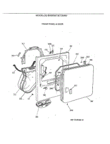 02 - Front Panel & Door parts for Ge Dryer BWXR473ET2WW from AppliancePartsPros.com
