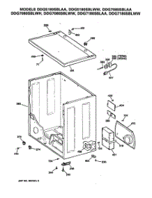 04 - Section4 parts for Ge Dryer DDG7180SBLAA from AppliancePartsPros.com